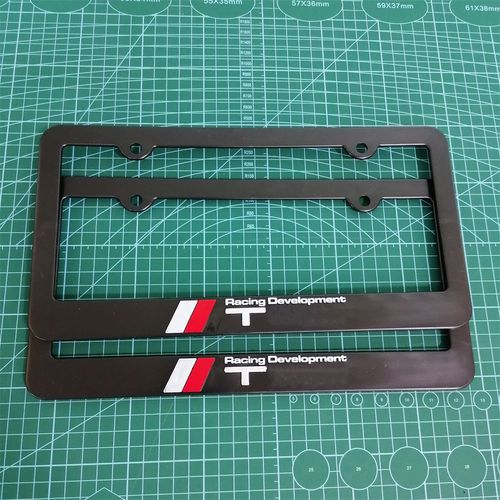 Trd1 - Cadre De Plaque De Planificateur De Voiture Standard, Marché Secondaire, Jdm Racing, Décoration De Développement, Plaque D'immatriculation Automatique, Acc, Dernier, 2 Pièces