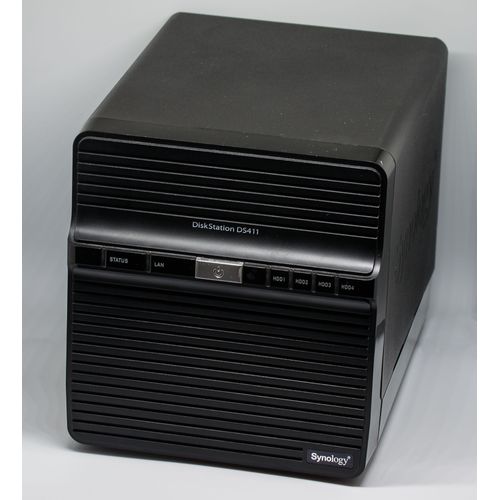 Synology Disk Station DS411 - Serveur NAS - 4 Baies - SATA 3Gb/s - HDD - RAID RAID 0, 1, 5, 6, 10, JBOD, disque de réserve 5 - RAM 512 Mo - Gigabit Ethernet - iSCSI support - Conformité TAA