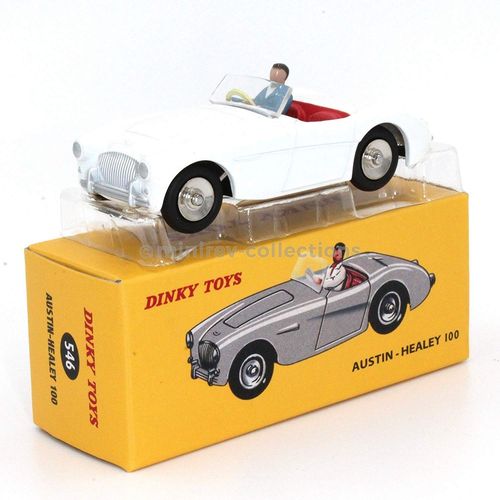Dinky Toys - Austin Healey 100 Blanc 1:43-Atlas