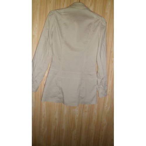Chemise Promod. Couleur Mastic. Taille 38. Longueur Totale : 78 Cm Environ. Passants Pour Ceinture. 2 Poches Avant