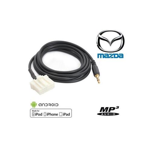 Cable auxiliaire adaptateur mp3 iphone autoradio Mazda MX5 jusqu'a 2006 aux ipod 
