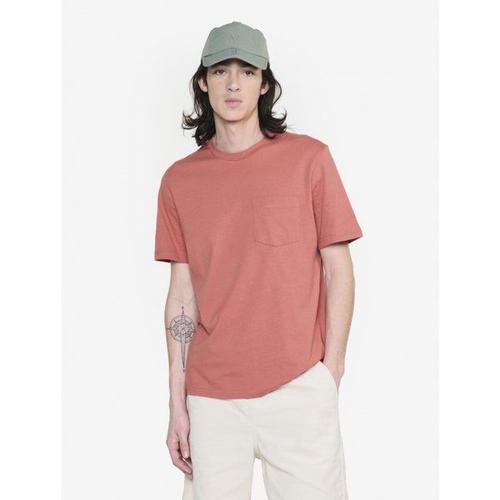 Tee-Shirt Col Rond Avec Poche - T-Shirt Homme Redwood M - M