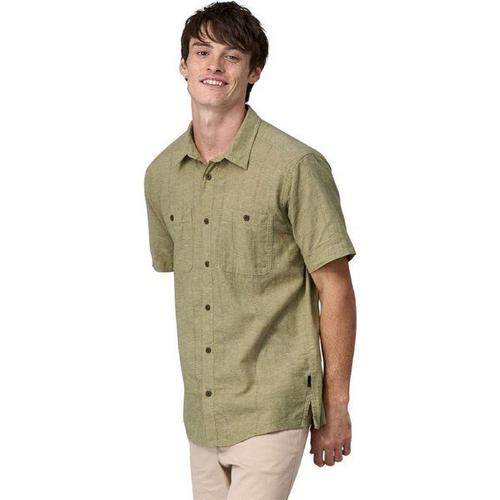 Back Step Shirt - Chemise Homme Swell Dobby: Buckhorn Green S - S