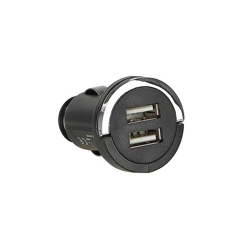 Chargeur Auro Allume Cigare Double Usb 12v/24v 1x2,1a / 2x 1a