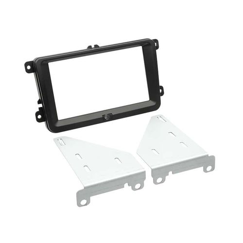 Adaptateur de façade 2-DIN Seat / Skoda / VW noir