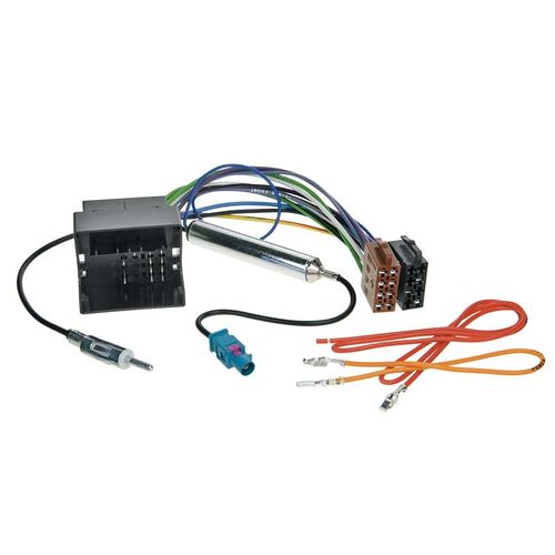 Faisceau autoradio DIN Audi / Seat / Skoda / VW avec amplificateur d'antenne phantom