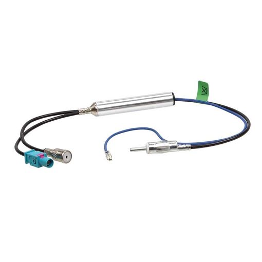 Adaptateur antenne FAKRA (m)/ ISO(f) / avec amplificateur d'antenne...