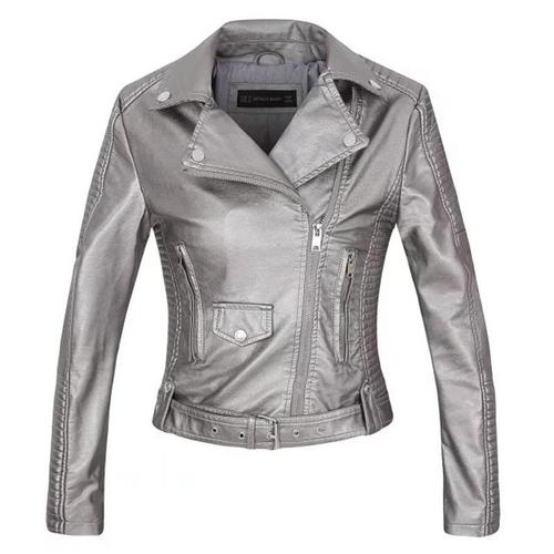 Zewow Veste Simili Cuir Femme Courte Mi Saison Fashion Veste Blouson Femme Manches Longues Rakuten