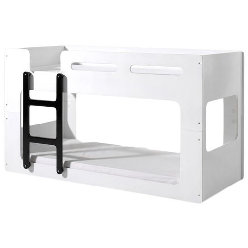 Lit Superposé Enfant "Lucca" 90x200cm Blanc