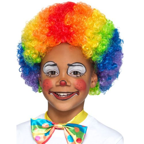 Perruque De Clown Multicouleur Pour Enfants (Taille 6-12a)