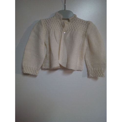 Gilet Fait Main Taille 3-6 Mois