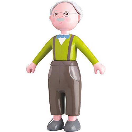 Haba Little Friends Grandpa Kurt - 4.5 Bendy Doll Grandfather Figure