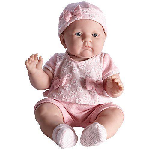 Jc Toys Lily In Pretty Realistic Doll Baby Doll, Light Pink, 18