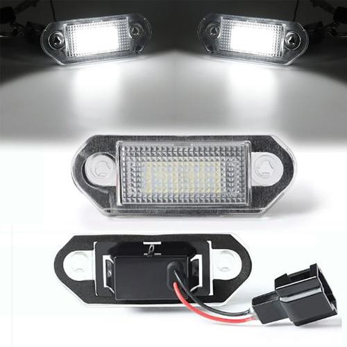 Blanc - Ampoules Led Pour Plaque'immatriculation De Voiture, 2 Pièces, Pour Vw Golf 3 Variante Vento A3 Jetta 3 Gle 2 3 Skoda Octavia I Combi