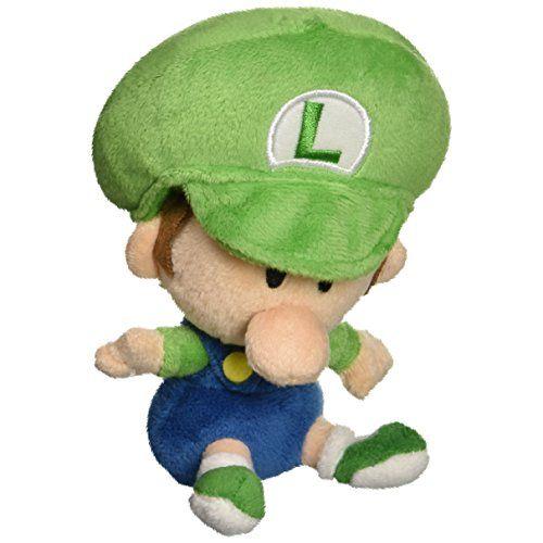 5.5 Official Sanei Baby Luigi Soft Stuffed Plush Super Mario Plush Series Plush Doll Japanese Import