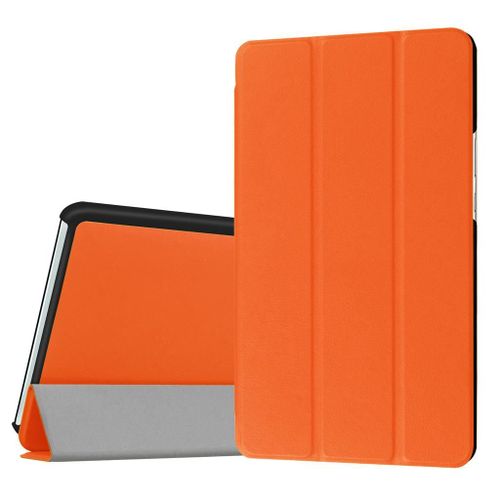 Mediapad M3 8.4 Coque, Saturcase Pu Cuir Flip Pliable Folio Stand Protecteur Tablette Case Cover Housse Étui Coque Pour Huawei Mediapad M3 8.4 (Orange)