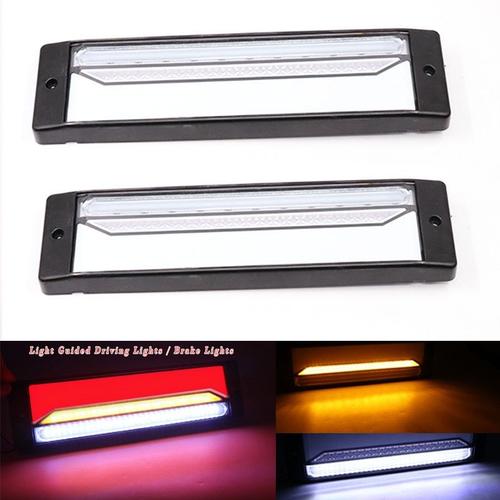 Lentille Transparente 2 Pièces - Feu De Stop Et Clignotant Led Pour Camion Et Remorque, Néon, Étanche