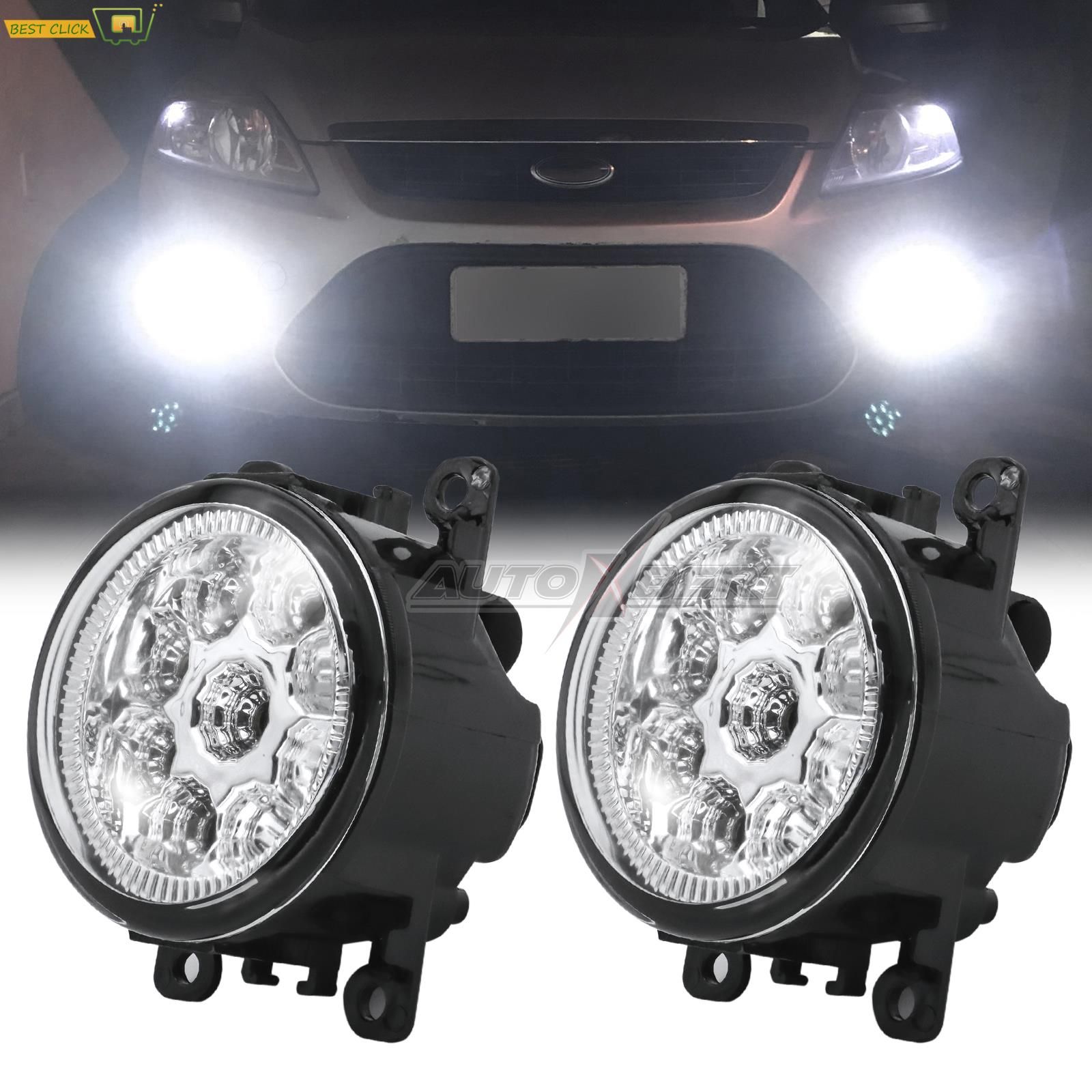 Paire Antibrouillard Lampes L'assemble Led Blanc Phare Avan...
