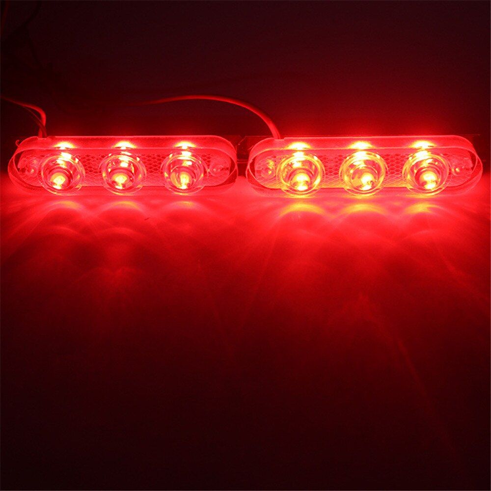 Bleu Et Rouge - Lumires Stroboscopiques De Police  3 Led, ... - 4