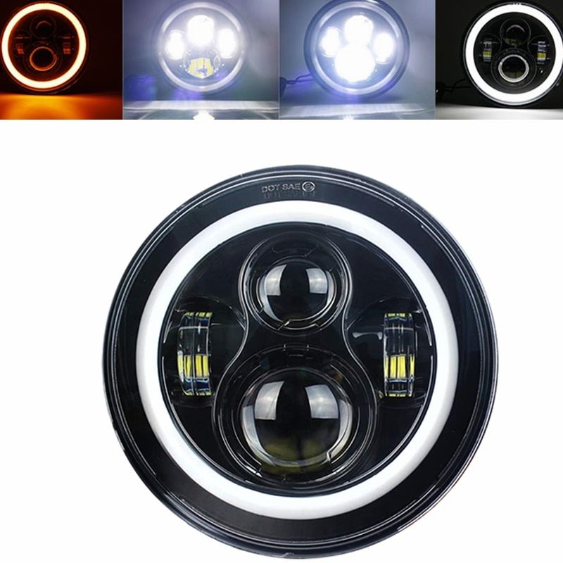 Phare 1 Pc 7 Pouces - Phares Led Ronds De 7 Pouces Pour Jeep...