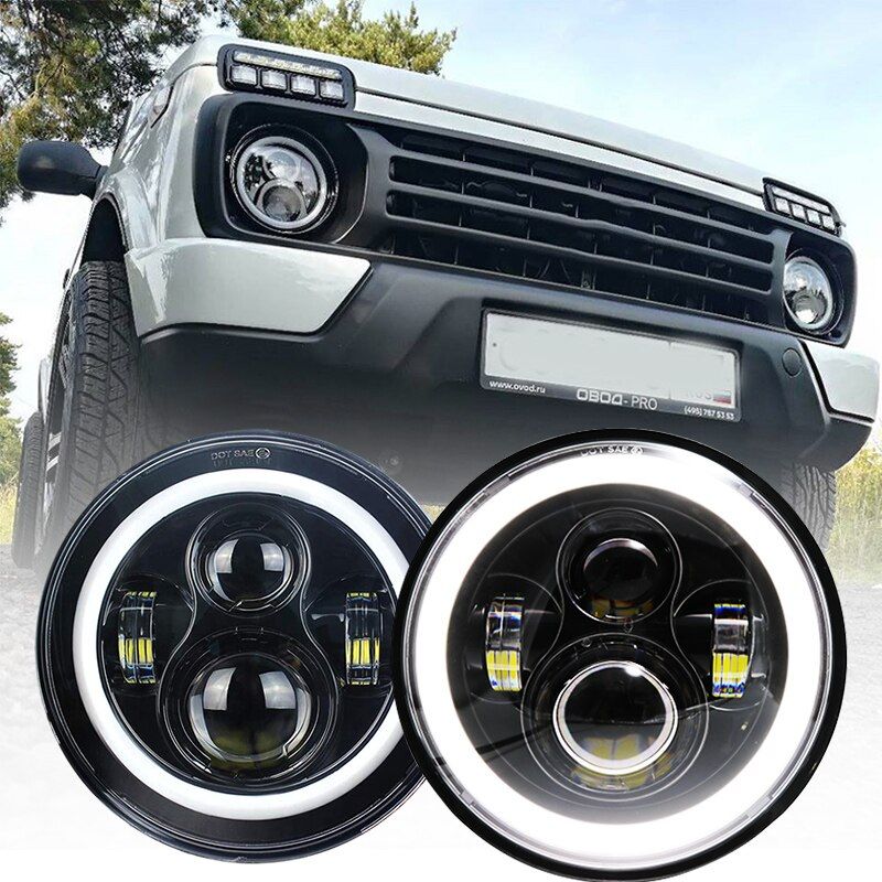 Phare 1 Pc 7 Pouces - Phares Led Ronds De 7 Pouces Pour Jeep... - 2