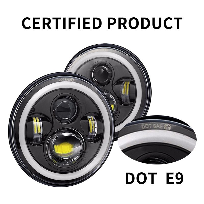 Phare 1 Pc 7 Pouces - Phares Led Ronds De 7 Pouces Pour Jeep... - 3