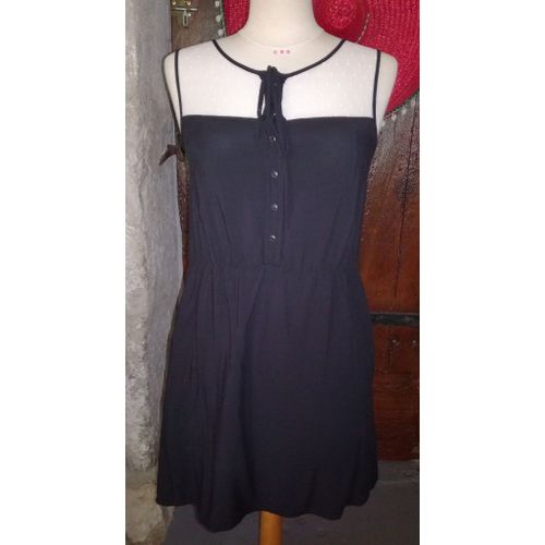 Robe Courte Pepe Jeans Taille S Noire Et Dentelle Blanche