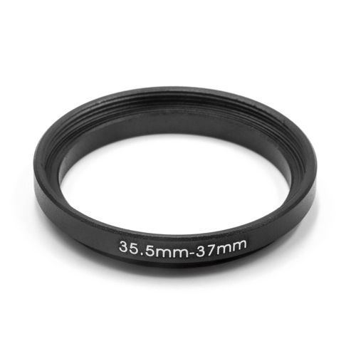 vhbw Bague d'adaptation de filtre Step-Up de 35,5 mm vers 37 mm pour objectif d'appareil photo - Adaptateur, métal, noir