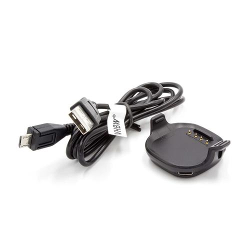 Vhbw Station De Chargement Chargeur Avec Câble Micro Usb Pour Garmin Forerunner 15 Turquoise/Blanc ( 4,01 X 5,22 X 1,57 Cm ).