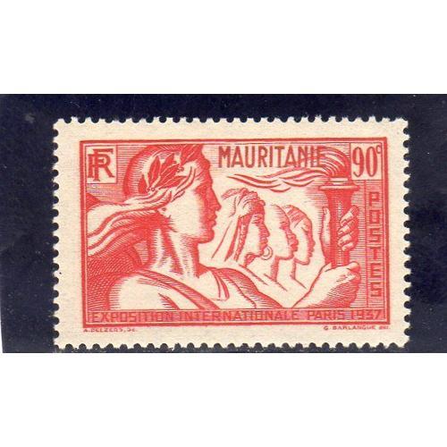 Timbre-Poste De Mauritanie (Exposition Internationale De Paris)