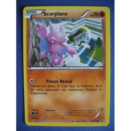 Carte Pokemon - Scorplane - 36/108 - Xy - Ciel Rugissant - 2015 - Scb