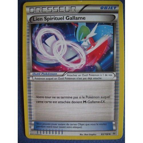 Carte Pokemon - Lien Spirituel Gallame - 83/108 - Xy - Ciel Rugissant - 2015 - Scb