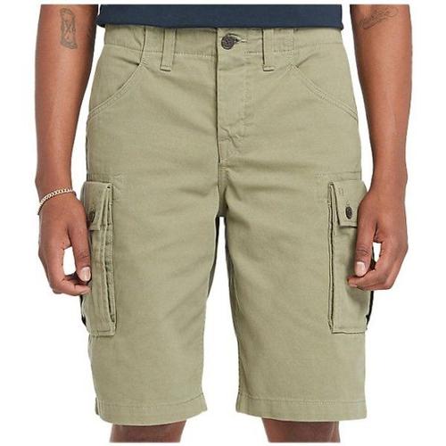 Twill Cargo Short Short Taille 35, Vert Olive