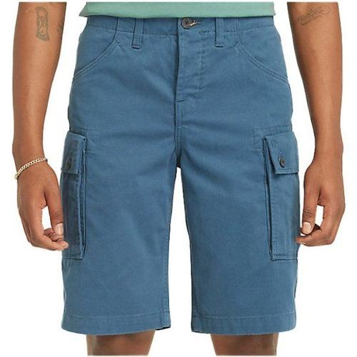 Twill Cargo Short Short Taille 35, Bleu