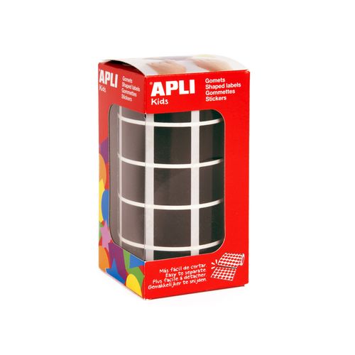 Gommettes Rouleau Carré 20x20 Mm Noir X 1 770 - Apli Agipa