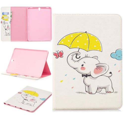 Samsung Galaxy Tab S3 9.7 Coque, Saturcase Beau Motif Pu Cuir Flip Portefeuille Support Porte-Carte Protecteur Case Cover Coque Housse Étui Pour Samsung Galaxy Tab S3 9.7 Sm-T820 T825 (Bft-3)