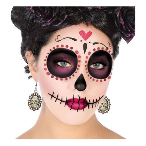 Boucles D?Oreille Du Jour Des Morts (Taille Unique Femme)