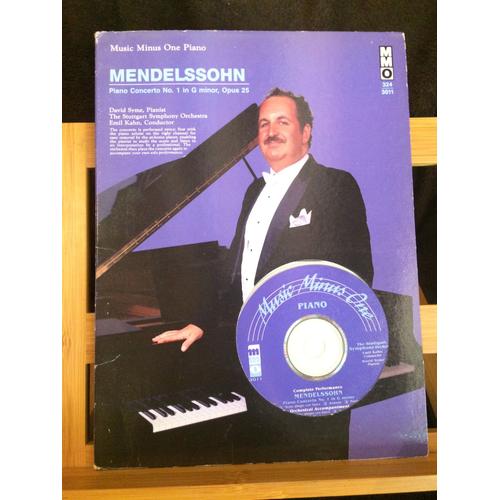 Mendelssohn Concerto piano 1 partition cd accompagnement édition music  minus one