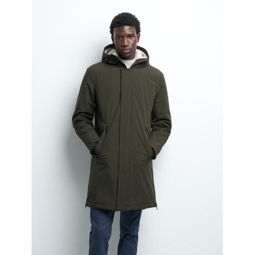 Parka Déperlante À Capuche - Vert Automne - L