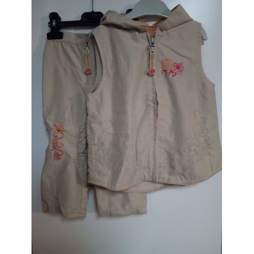 Ensemble 2 Pièces Taille 3 Ans - Veste Sans Manches Et Pantacourt
