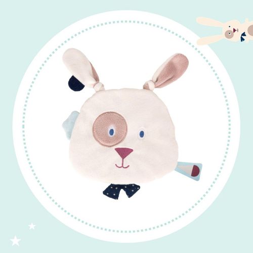 Doudou Plat Lapin Beige Cocard Little Band.Fr Poree Havlik Peluche Jouet Lapinou Philotee Baby Comforter Blanket Bunny Little-Band.Fr