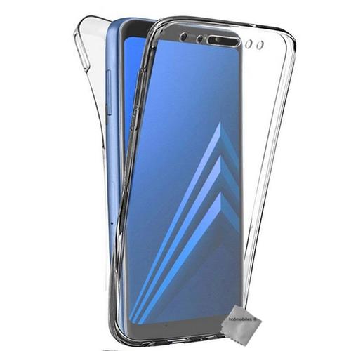 Housse Etui Coque Gel 360 Integrale Samsung Galaxy A6 (2018) + Verre Trempe - Transparent