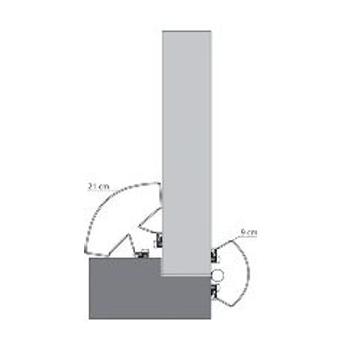Anti pince-doigts - 2 joints larges - 3 pièces - Euro Plus gris ELLEN