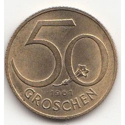 Autriche, 50 Groschen, 1961, Bronze-Aluminium