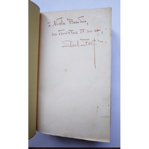 Paul Fort Choix De Ballades Françaises 1913 E.O. Avec Un Envoi Autographe Signé Editions Eugène Figuière & Cie