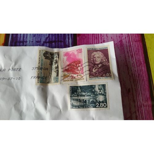 4 Timbres : Pont Saint Esprit, Colette, Lesage, Saulx