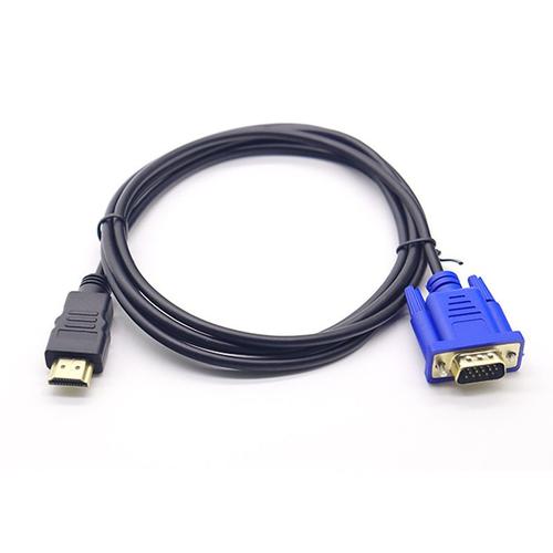 Câble de conversion HDMI vers VGA 1080P Câble HDMI vers VGA Adaptateur 1,8 m (sans puce) MNS