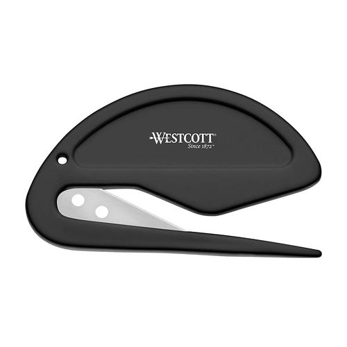 Westcott Ouvre-Lettres Forme Moderne, Lame En Métal, Noir