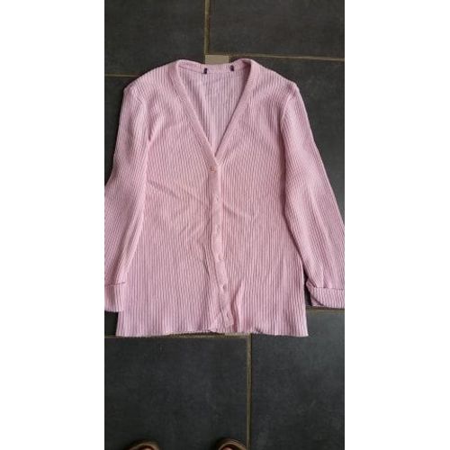 Gilet Acrylique 36 Rose
