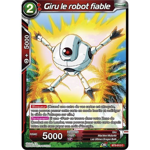 Dragon Ball Super - Bt3-012 - Giru Le Robot Fiable - Commune